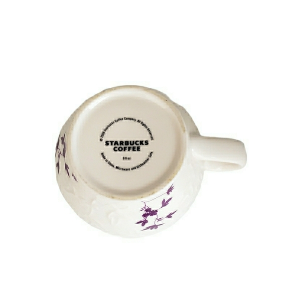 Starbucks 2006 Embossed Purple Flower Relief… - Picture 5 of 6